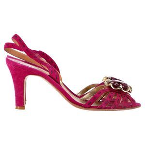 Marc Jacobs Slingback Sandals in Pink Suede